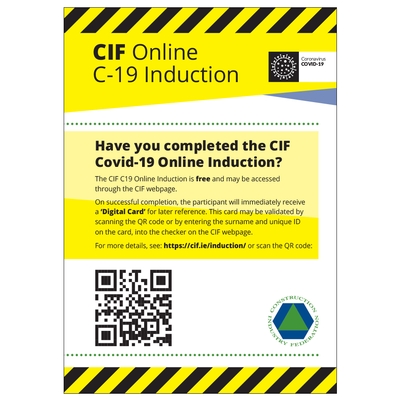 CIF Have You Completed Online Induction Sign CIF Have You Completed Online Induction Sign